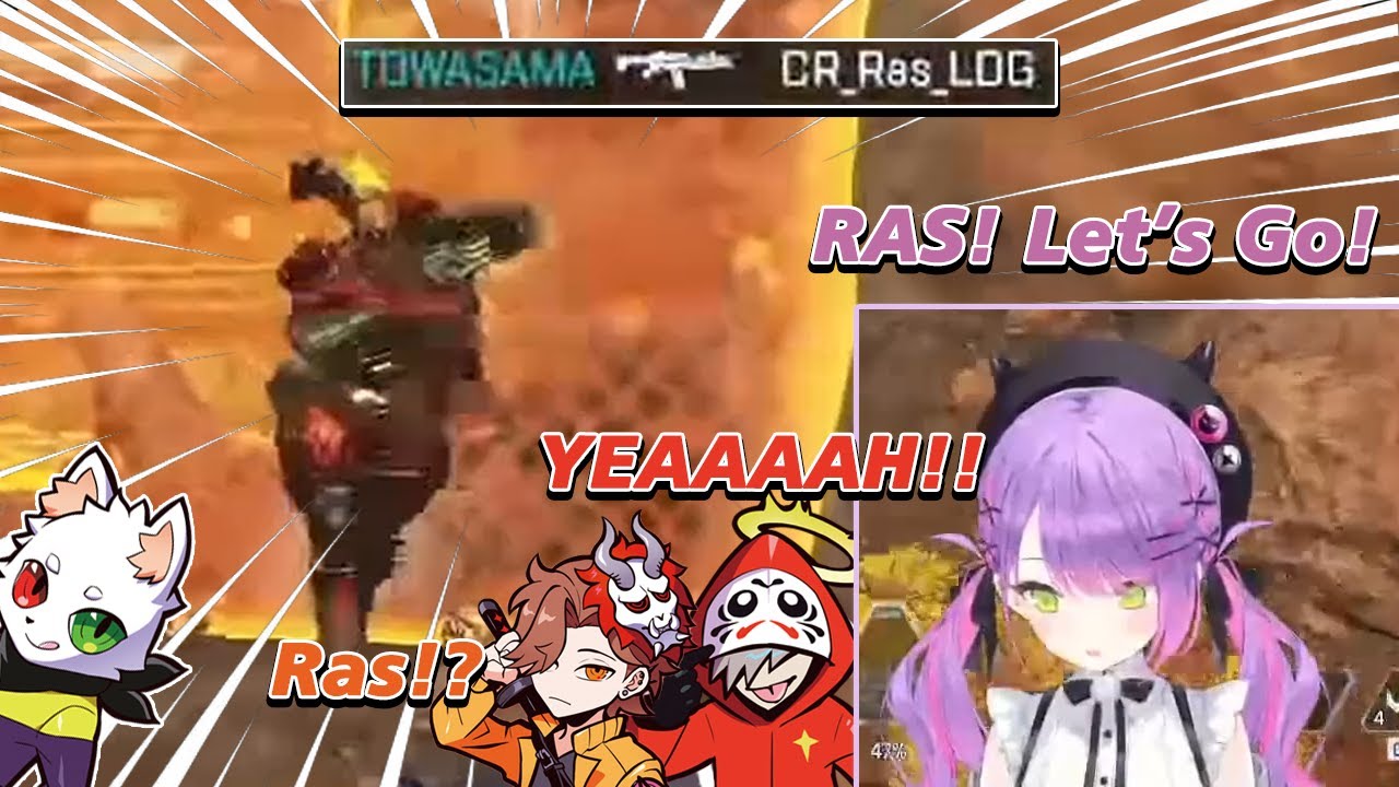 Towa-sama won 1v1 against Ras and they went wild ǀ Hololive ǀ CR