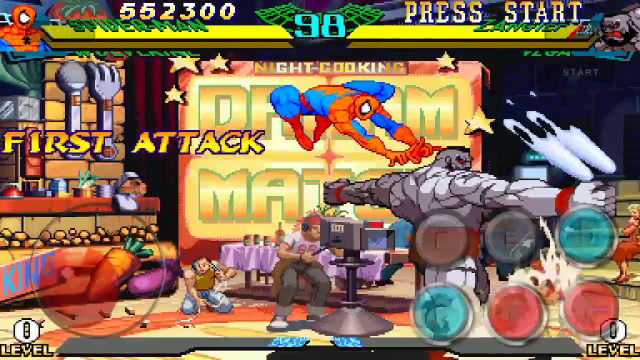 Marvel Super Heroes VS Street Fighter -Defeating Mech Zangief