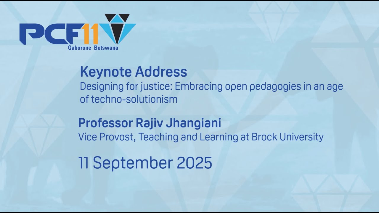 Keynote 2 - Designing for Justice by Dr Rajiv Jhangiani