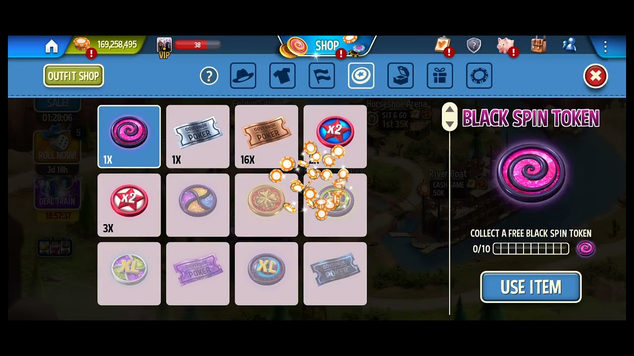 Gop 3 - 2 Ruby Detective Spin , 1 Black spin token
