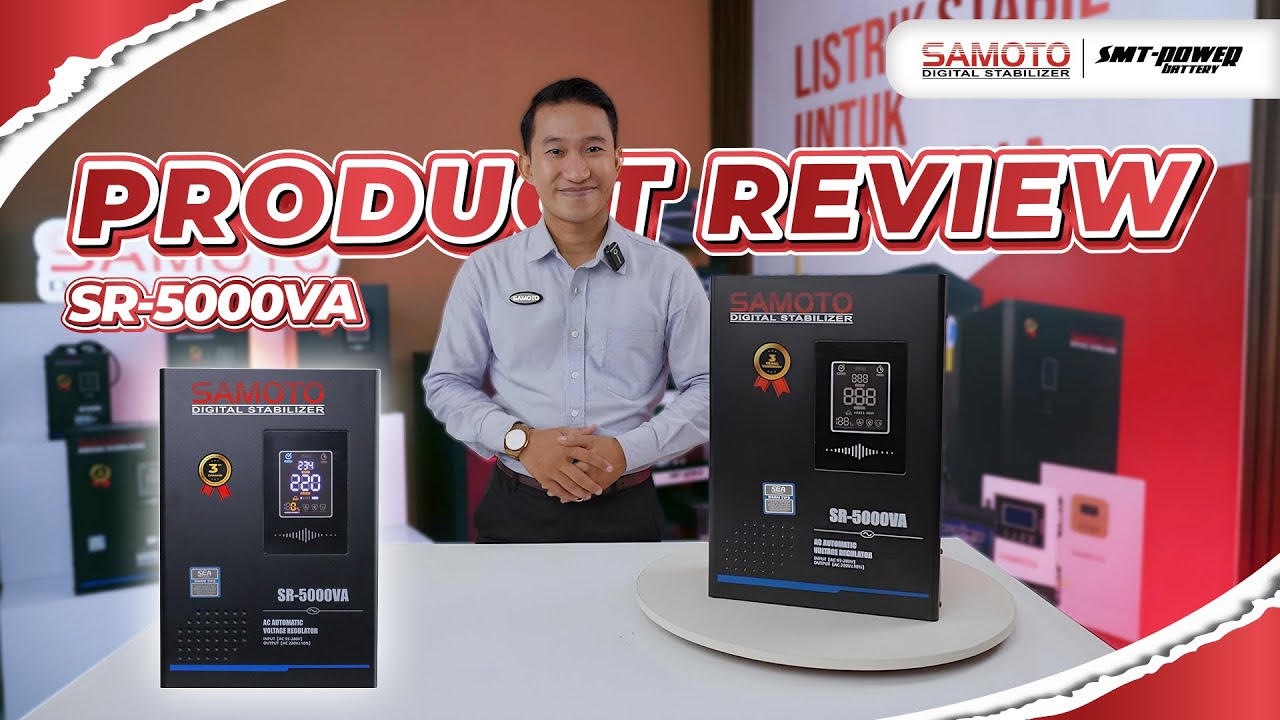 Digital Stabilizer Samoto Stavol Listrik 5000VA 1 Phase | AVR Relay 5KVA | SR-5000VA Review