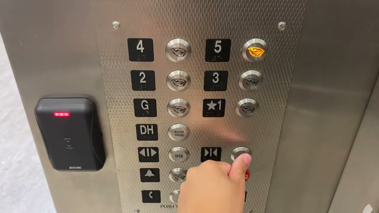 Otis Traction Elevator at OSU Nash Hall in Corvallis OR (E1)