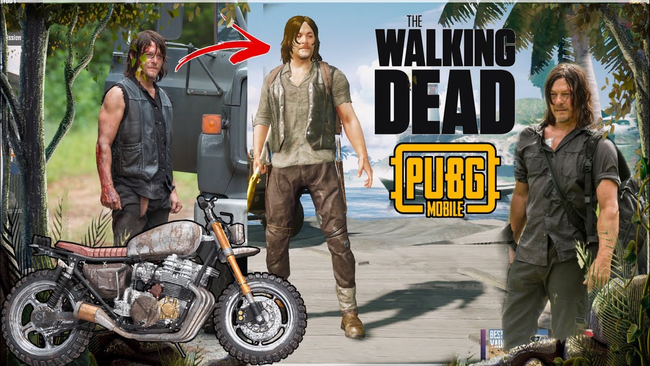 Daryl Dixon on PUBG MOBILE x The Walking Dead 💀 Treasure Crate Opening