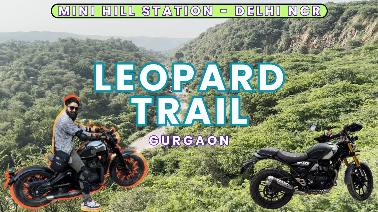 LEOPARD TRAIL || ARAWALI HILL STATION IN DELHI NCR || SCRAMBLER 400X || JAWA BOBBER 42