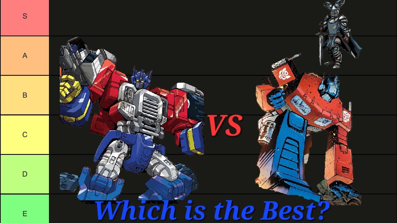 Transformers Tier List: All Transformers Media Ranked
