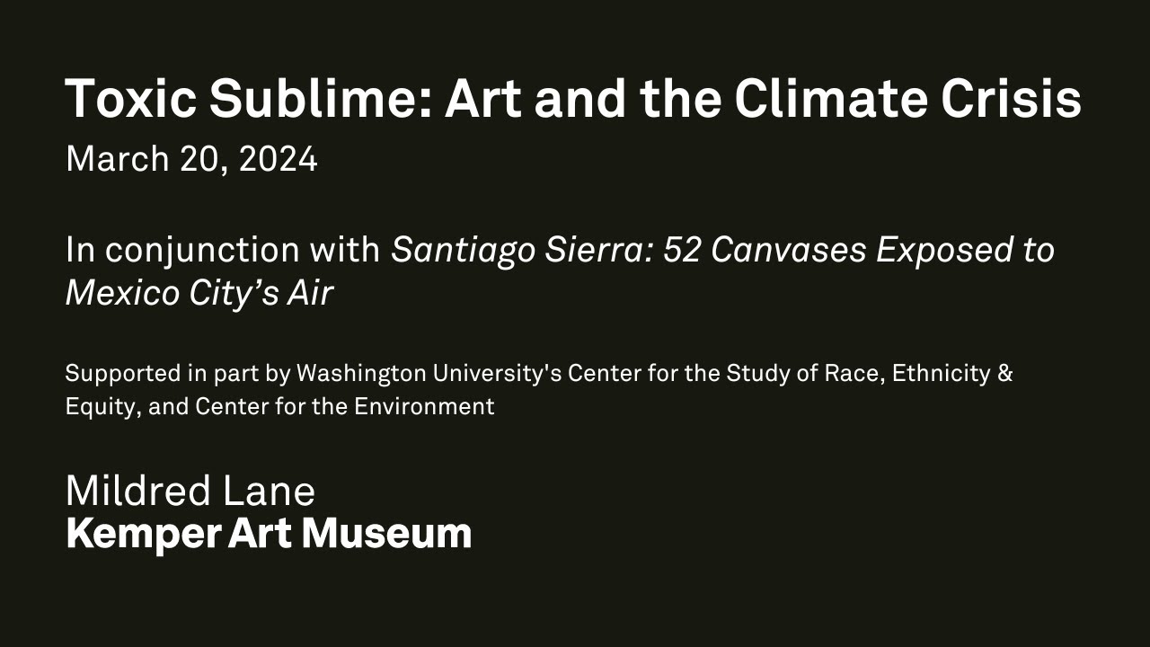 Toxic Sublime: Art and the Climate Crisis