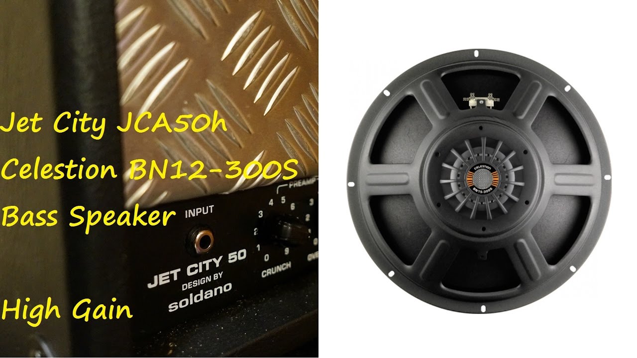 Jet City JCA50h - Celestion BN12-300S bass speaker - Metal - Gibson Les paul Bare Knuckle warpig