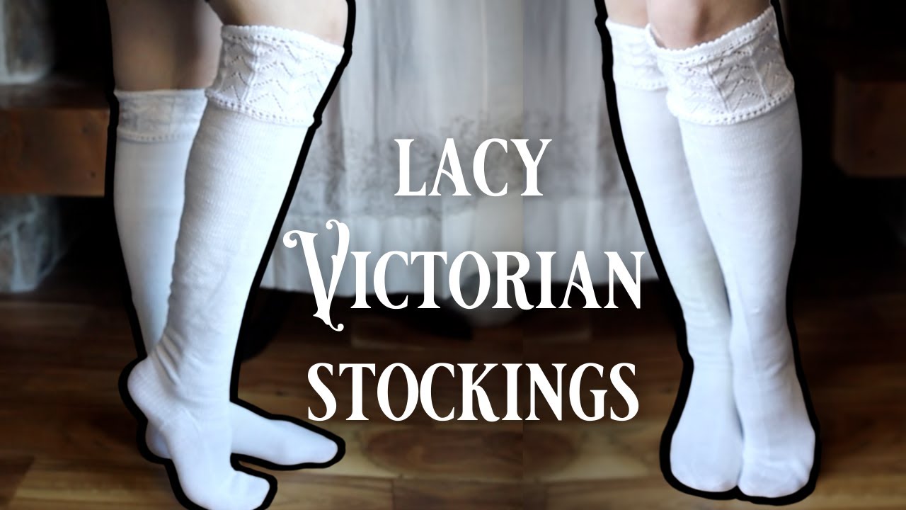 I hand knit victorian summer stockings (and it took ✨forever✨) || historical loungewear knitting