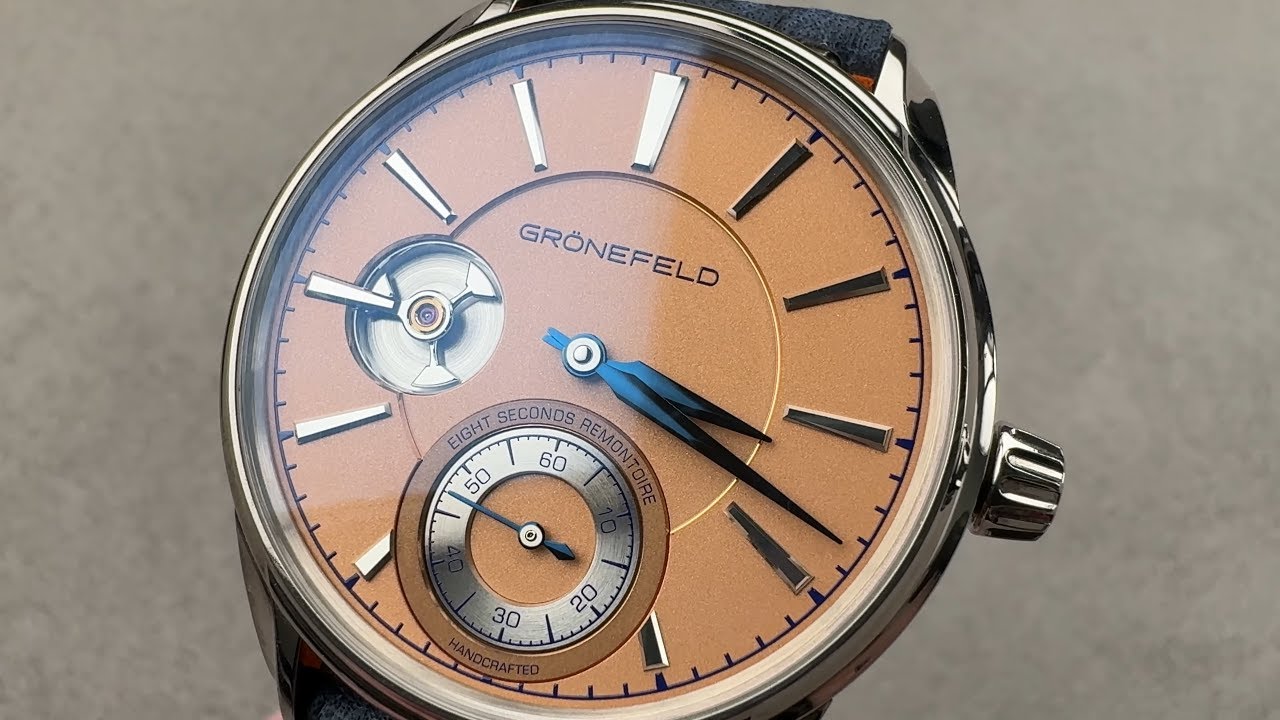 Gr&ouml;nefeld 1941 Remontoire Salmon (REMO-WG-SA) - Hands-On Watch Review & Features