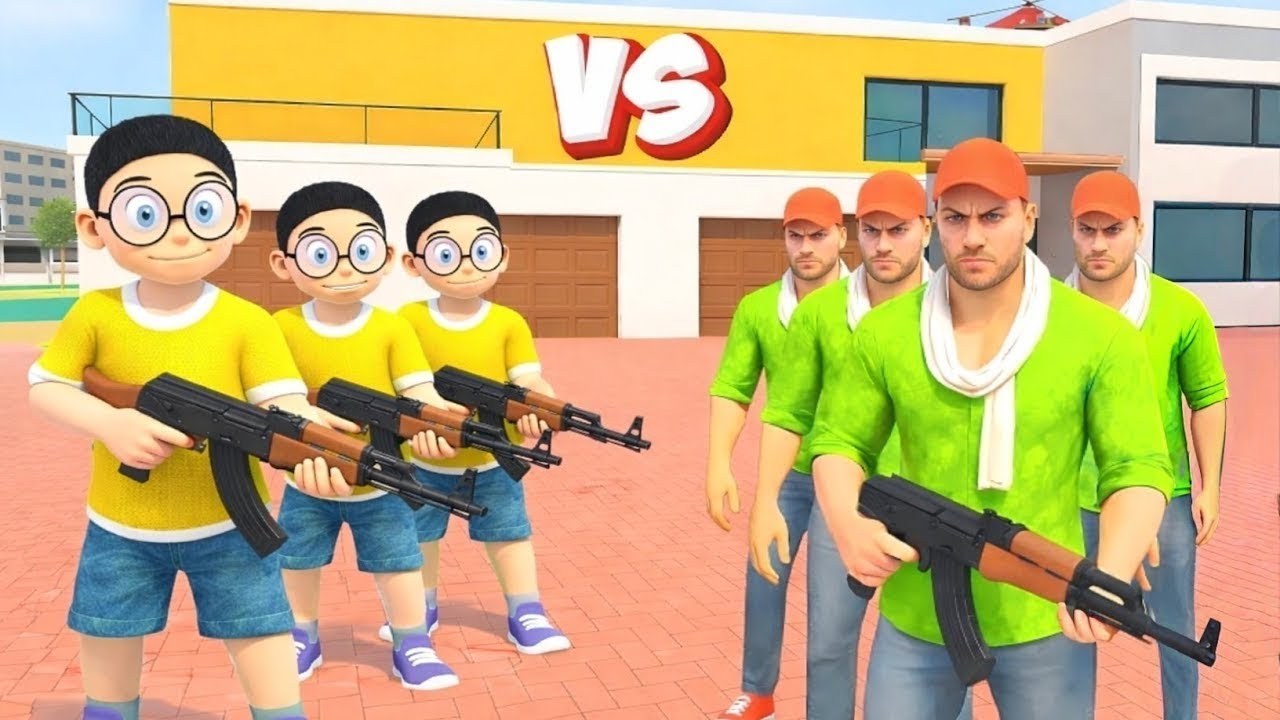 NOBITA KO GHAR 🏠 SE NIKALA 😢 NOBITA OR JACK KI HUYI FIGHT 💪👊 INDIAN THEFT AURA SIMULATOR GAME 🎮