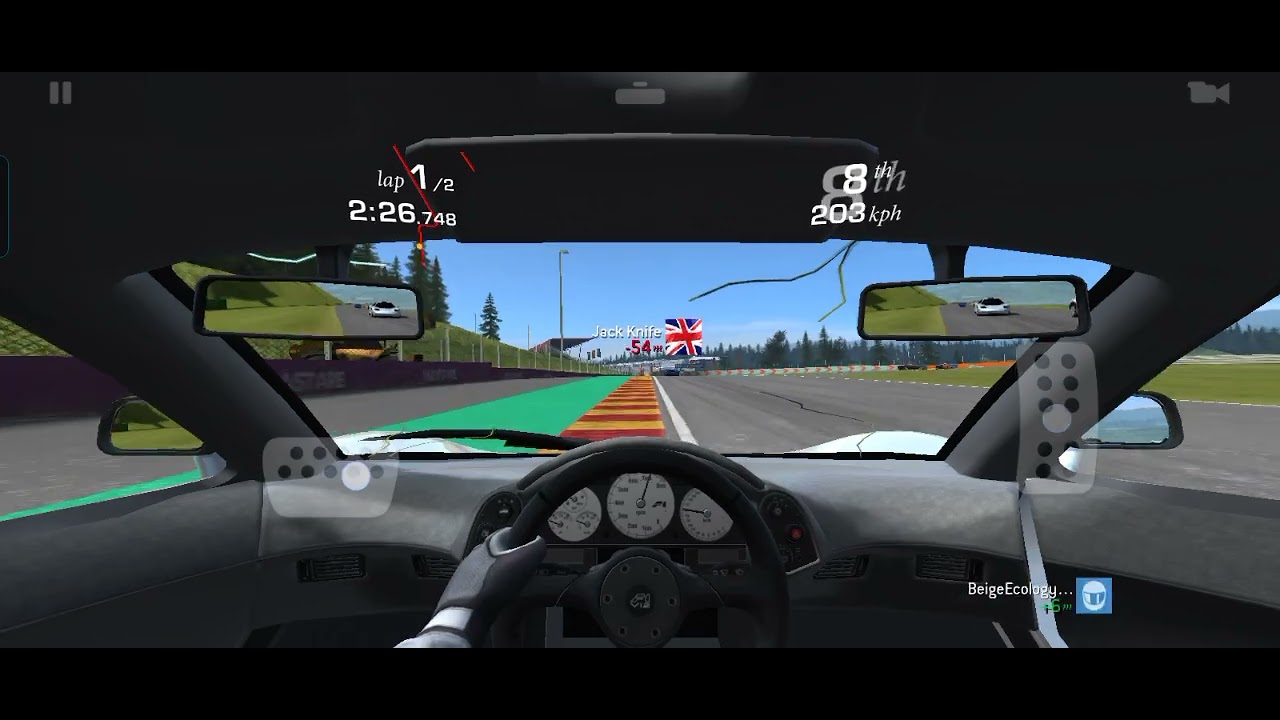 REAL RACING 3 MCLAREN F1 2LAPS CIRCUIT DE SPA-FRANCORCHAMPS 