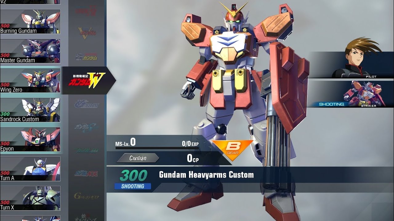 Gundam Versus Combo Guide - Gundam Heavyarms