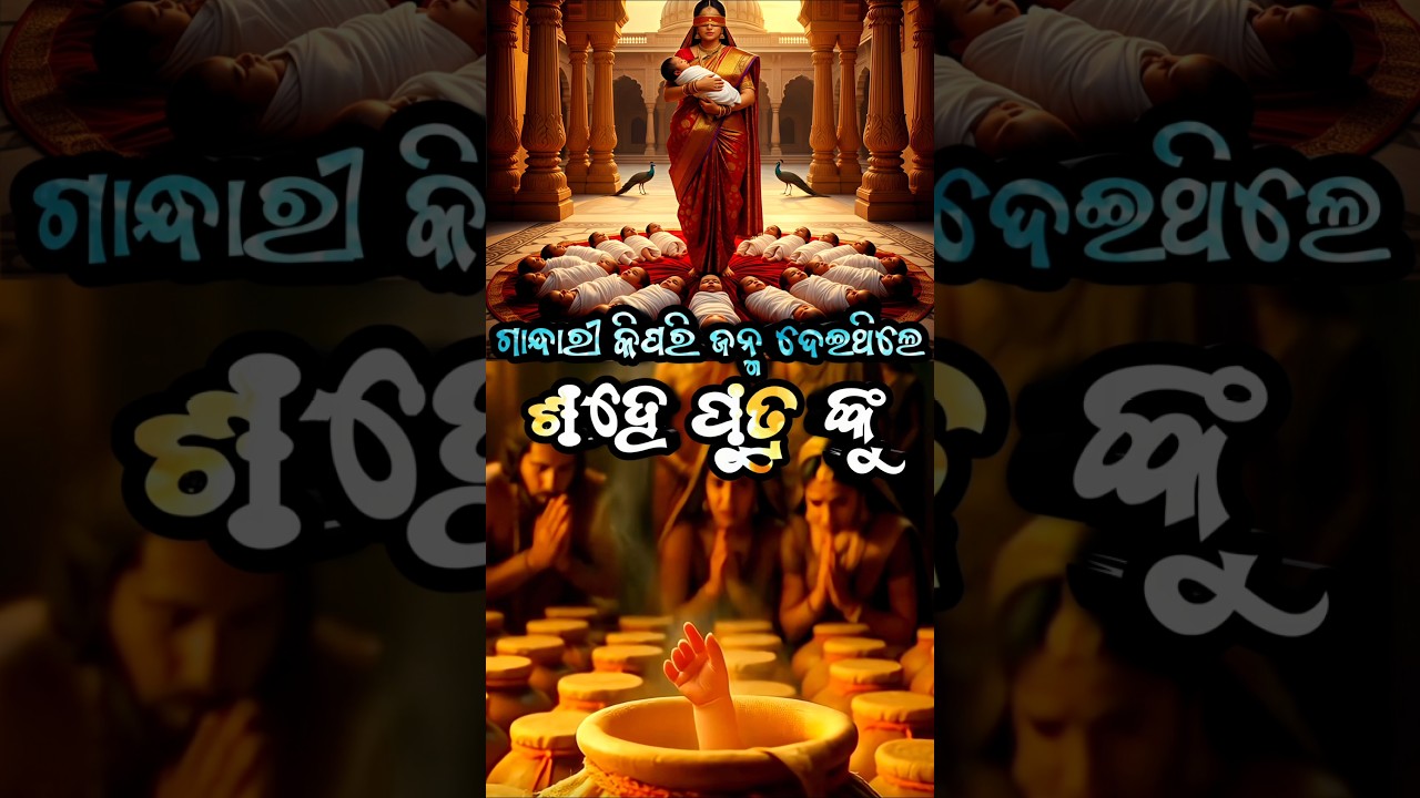 Gandhari and the Birth of 100 Sons. 