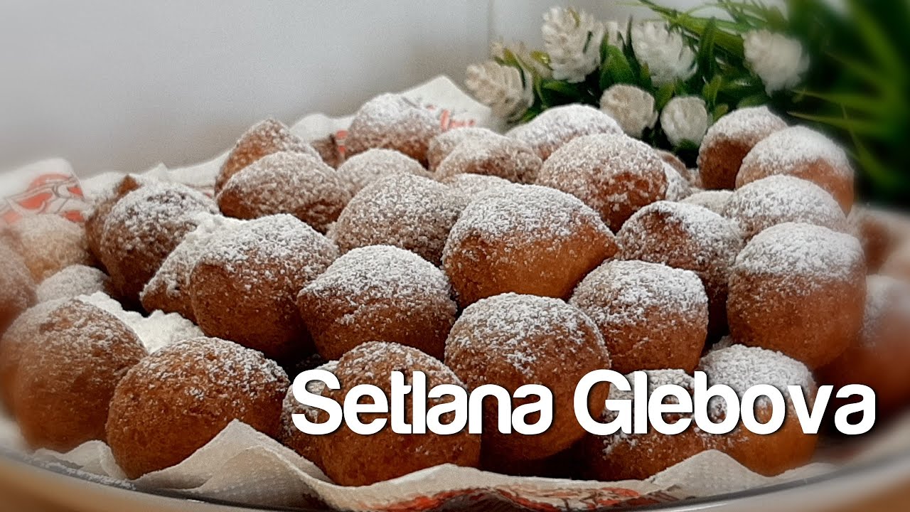 Малютки пончики из мешка без замеса руками ! Очень быстрое лакомство к чаю !