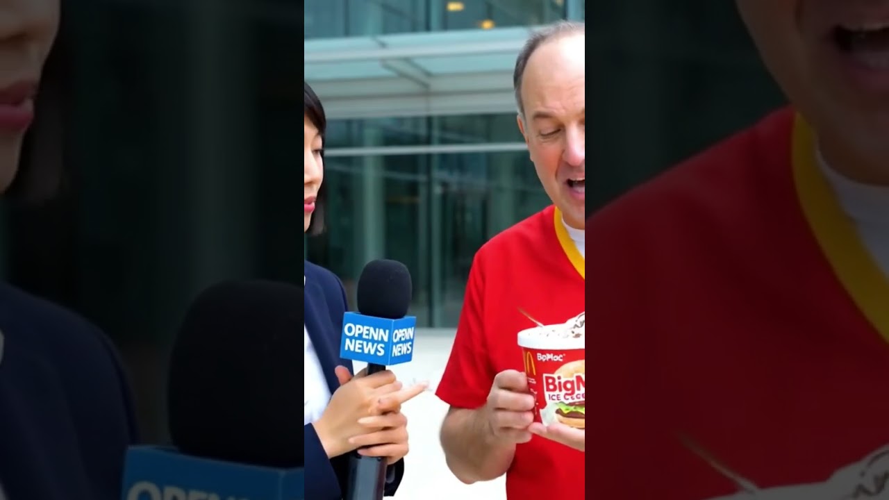NEWS FUNNY, MACDONALD BIG MAC ICE CREAM