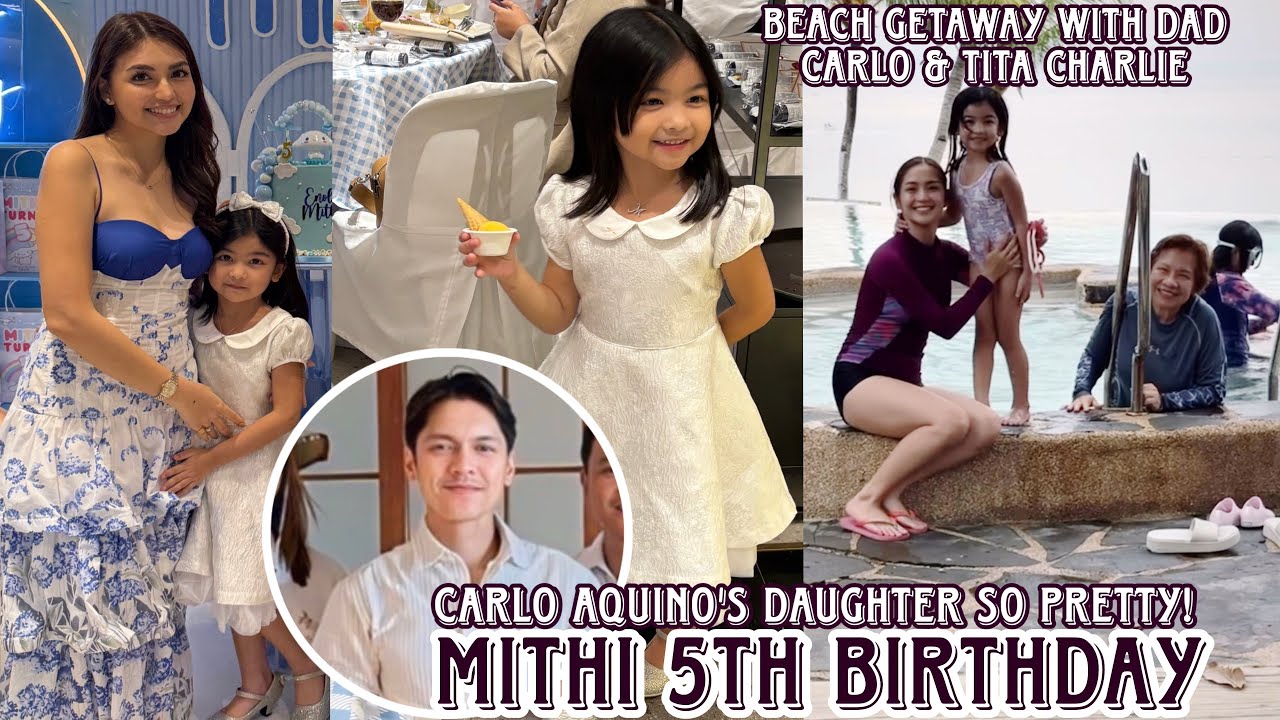 Carlo Aquino's daughter Mithi 5th birthday ✨ pinaghanda ni mommy Trina Candaza