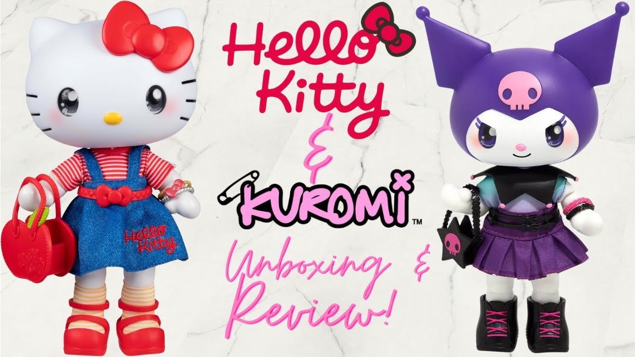 Jazwares Hello Kitty and Kuromi Fashion Dolls Unboxing & Review