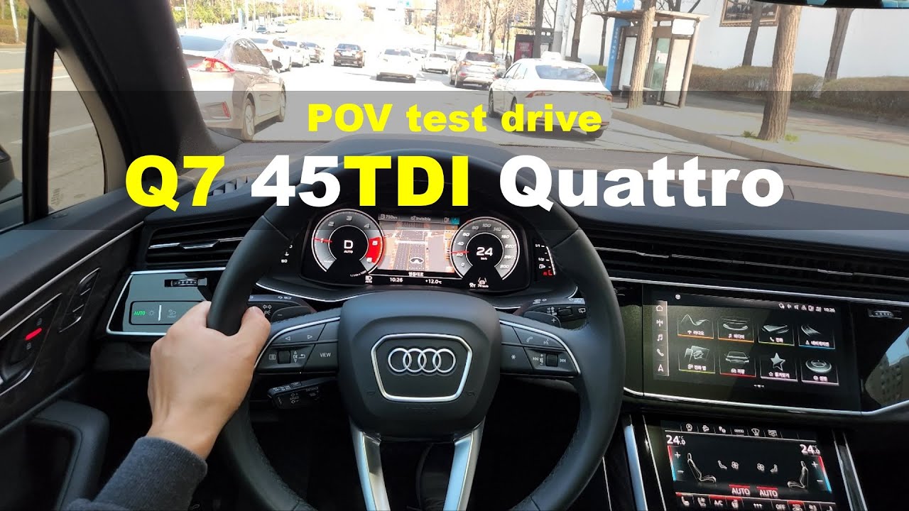 2021 Audi Q7 45 TDI Quattro Priminum POV test drive