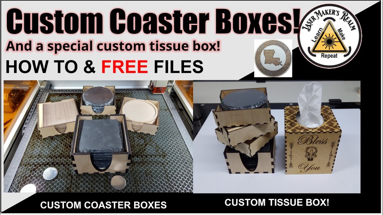 👍 Lightburn Design — Изготовление коробок для подставок. Как быстро и легко сделать оригинальные ...