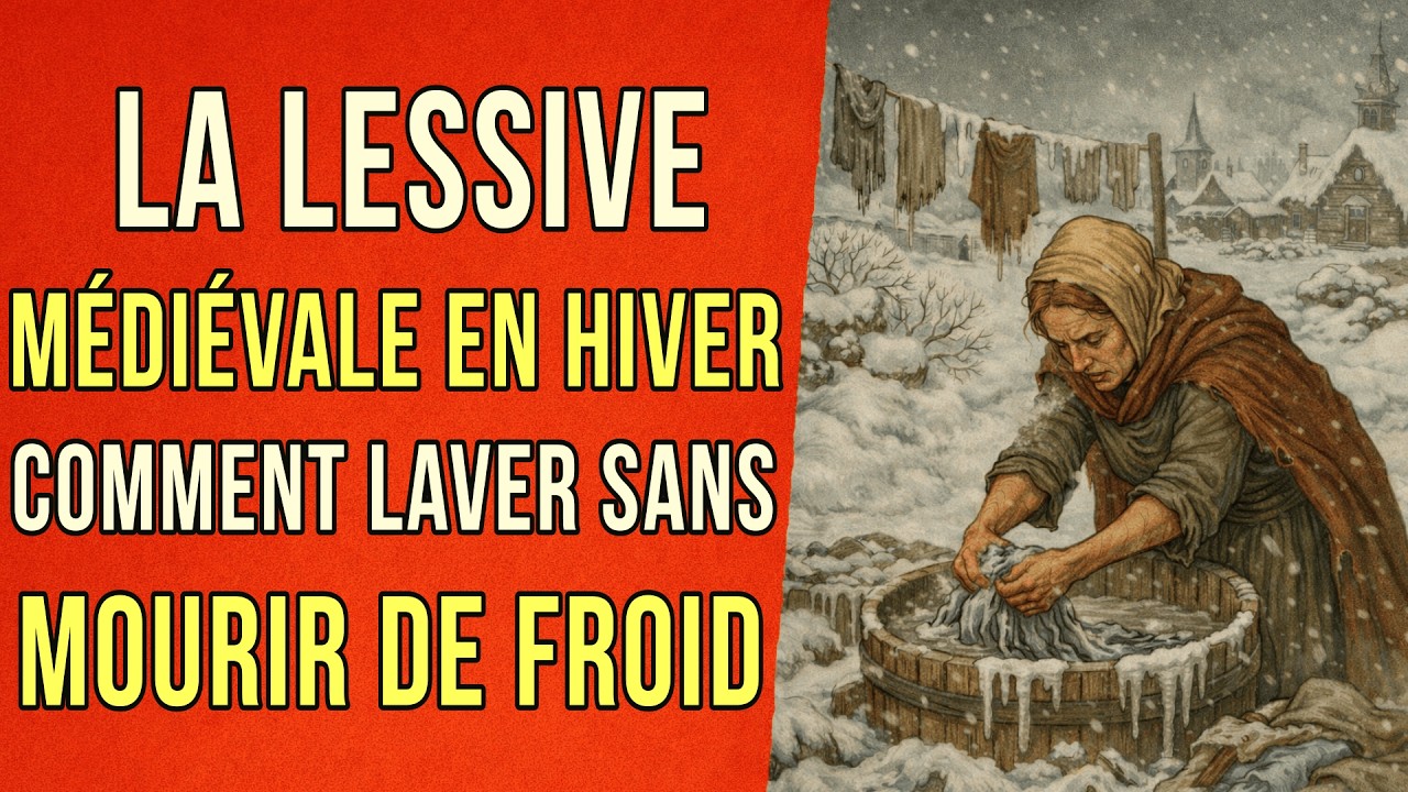 La lessive médiévale en hiver : comment laver sans mourir de froid