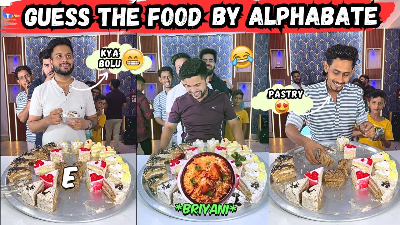 Funny Guess The Food Name By Alphabets 🤯 For Pastries 🥧 #foodchallenge #pastry #sahilkhannt #funny