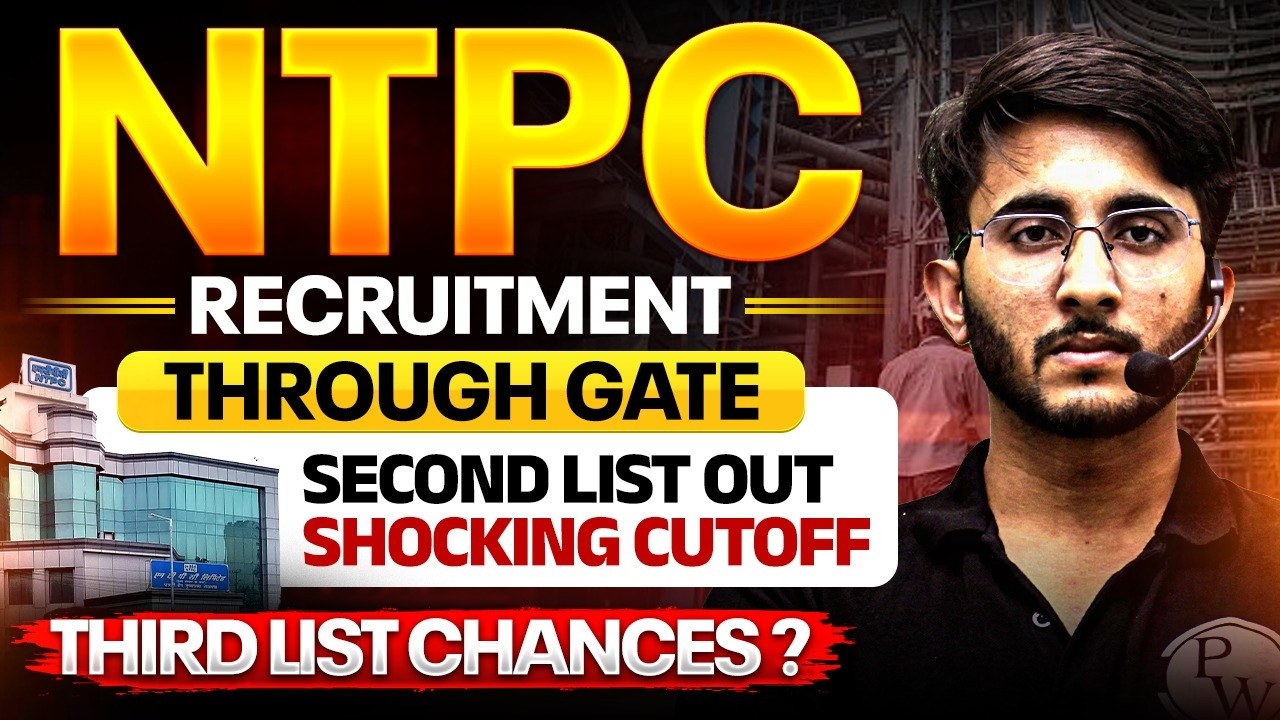 NTPC Recruitment Through GATE 🔥 Second List Released | Shocking Cutoff Analysis