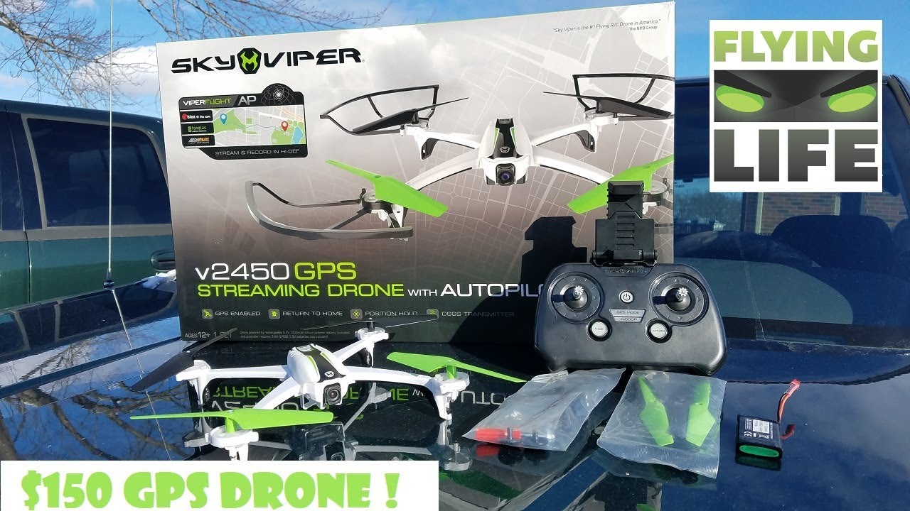 SKY VIPER V2450GPS  DRONE CHRISTMAS 2017 FLIGHT TEST !