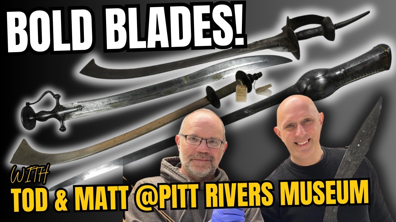 Bold SWORD TYPES from India at the Pitt Rivers Museum with @tods_workshop