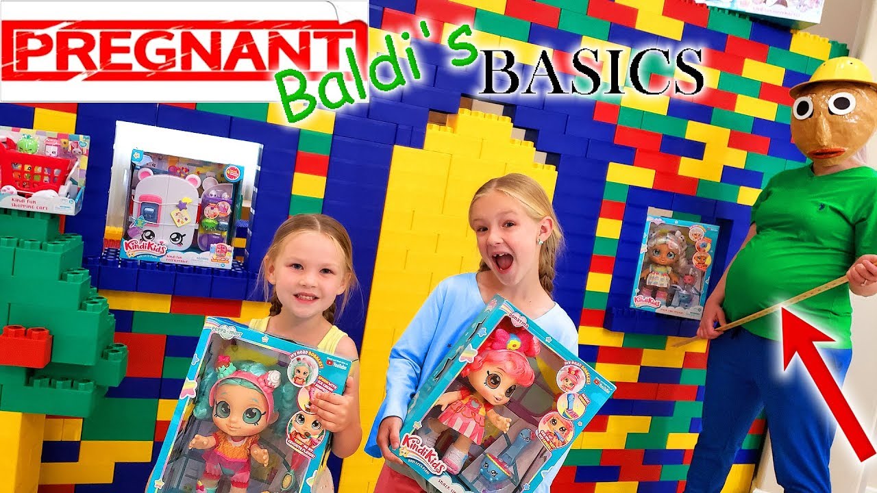 Pregnant Baldi's Basics in Real Life Kindi Kids Toy Scavenger Hunt!