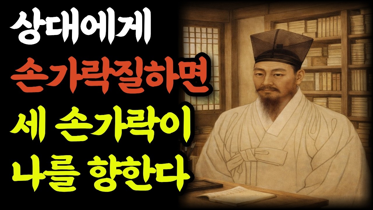 상대에게 손가락질하면 세 손가락 나를 향한다 l #인생조언 #좋은글 #지혜 #인간관계명언 #정약용 #오디오북 #부모자식관계 #인생명언 l