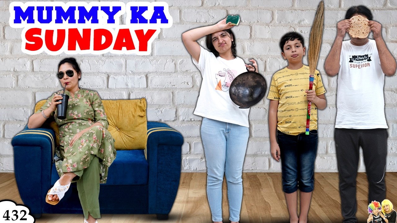 MUMMY KA SUNDAY | Ep 432 | Family Comedy Movie | Aayu and Pihu Show