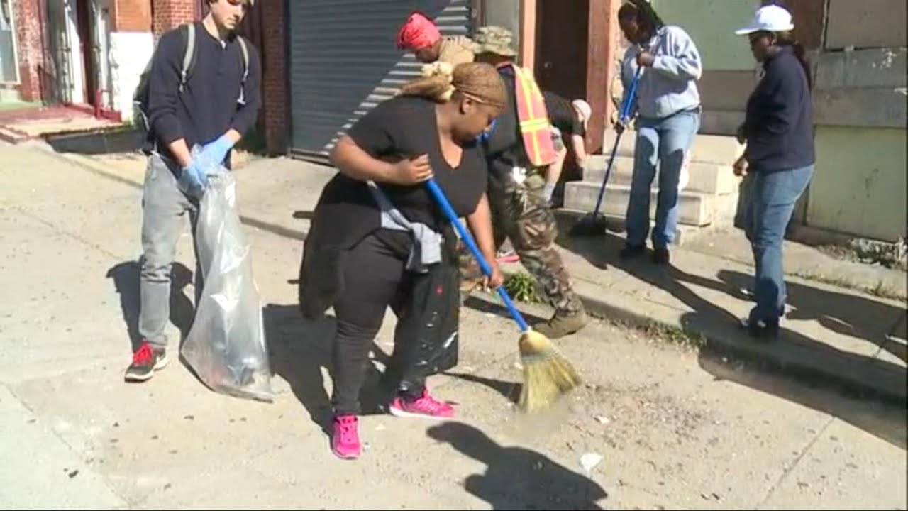 Baltimore Citizens Unite to Clean Up After the Riots
