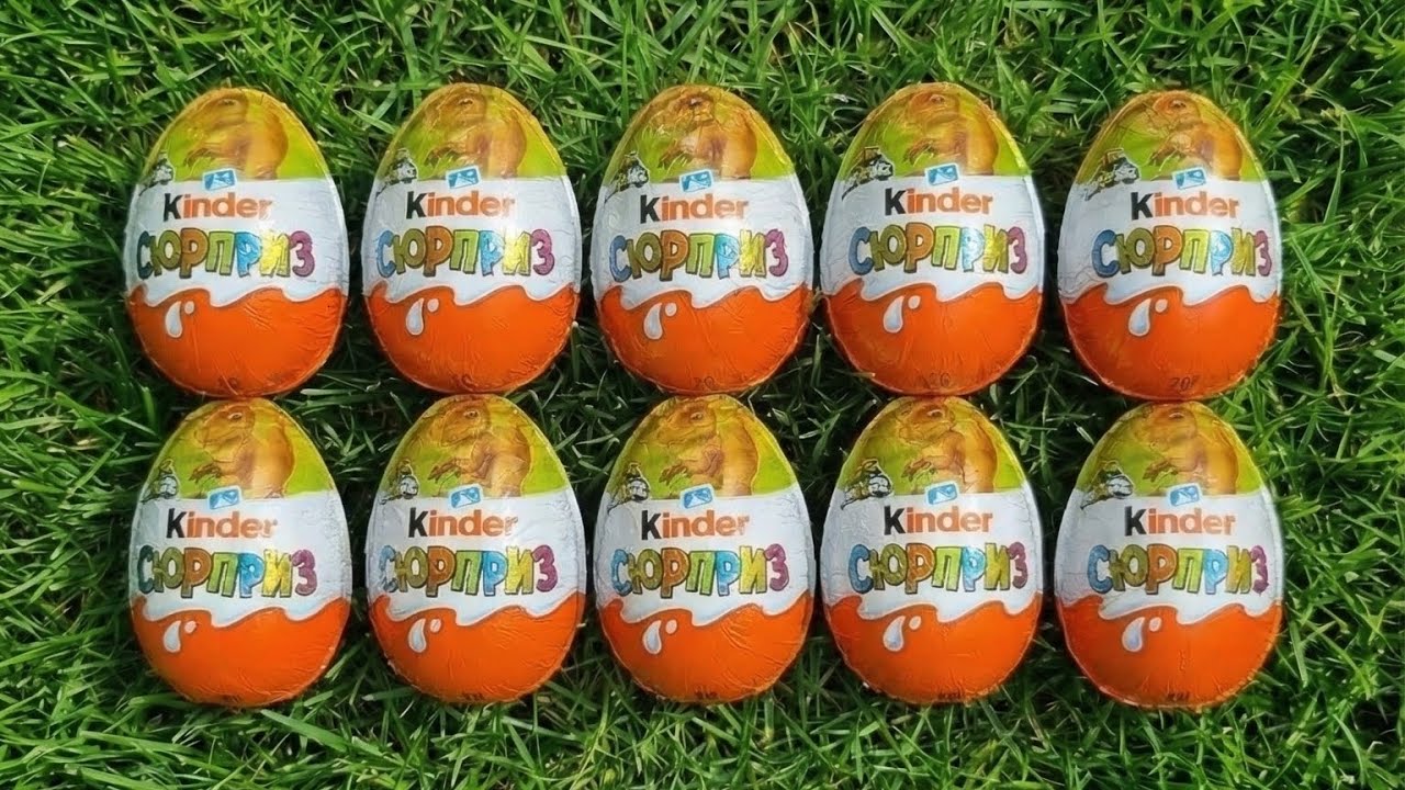 Самые популярные конфеты ASMR / Распаковка Kinder Surprise