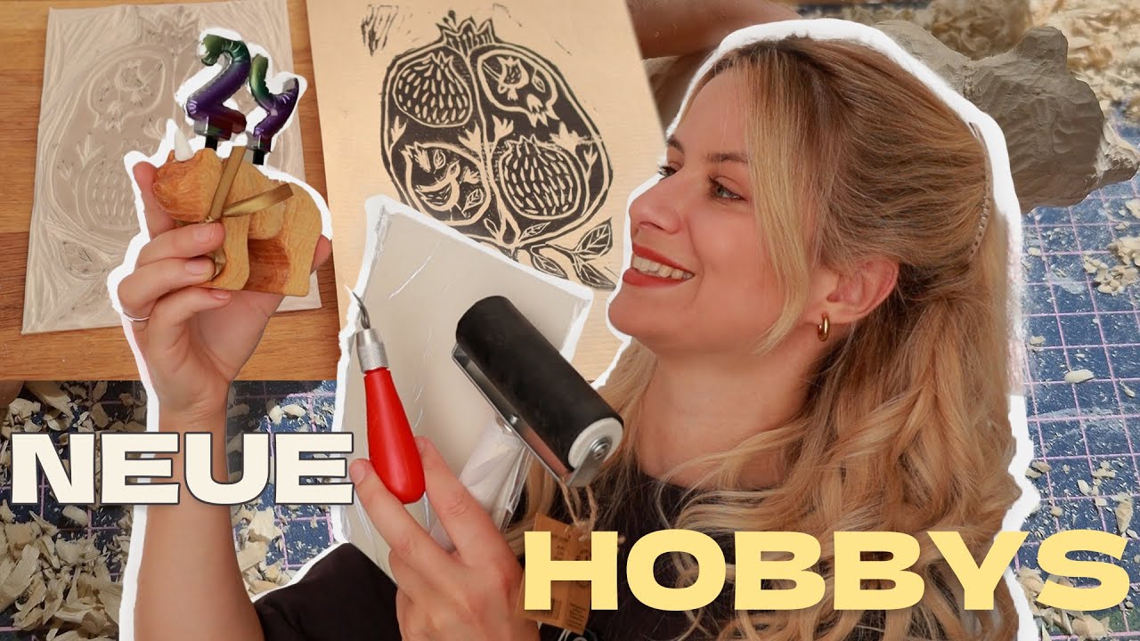 NEUE HOBBYS 2025 ✂️ | Linoldruck,  Holzschnitzen, Pop-up Karte