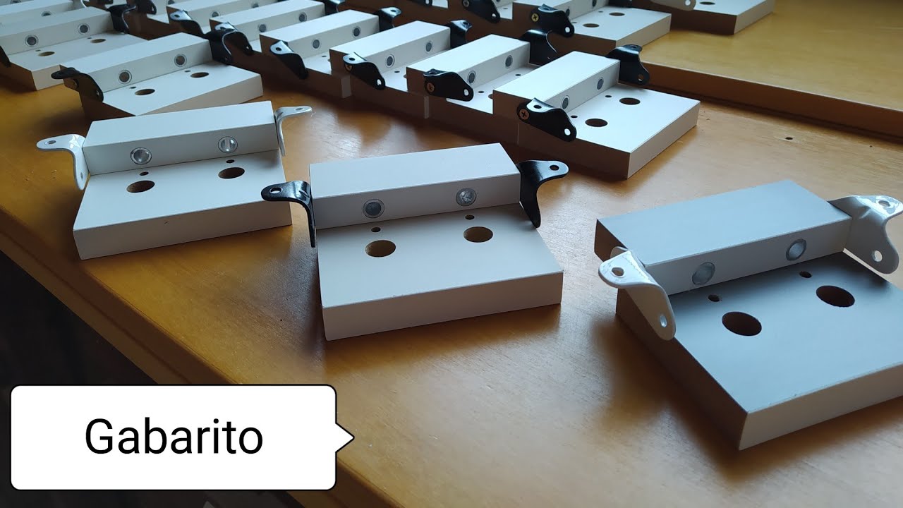 Gabarito de Minifix - Divisória
