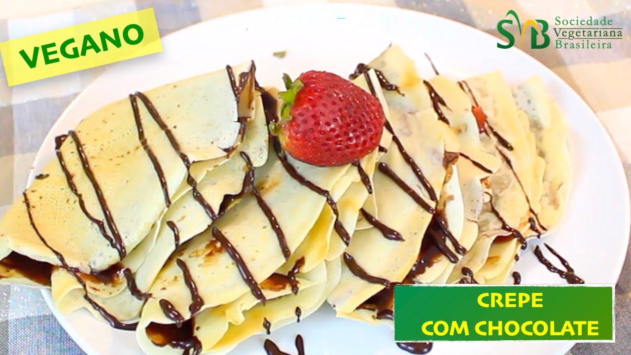 CREPE RECHEADO COM CHOCOLATE (SEM LEITE DE VACA/SEM OVO) #59