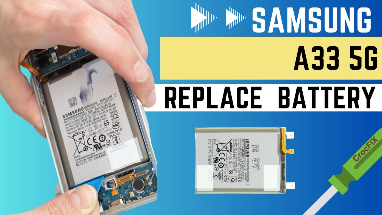 Ремонт и замена аккумулятора / Samsung A33 5G / CrocFIX