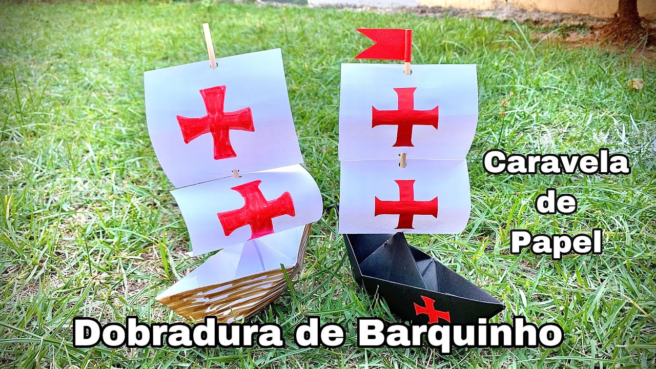 Dobradura de Barquinho - Caravela de Papel