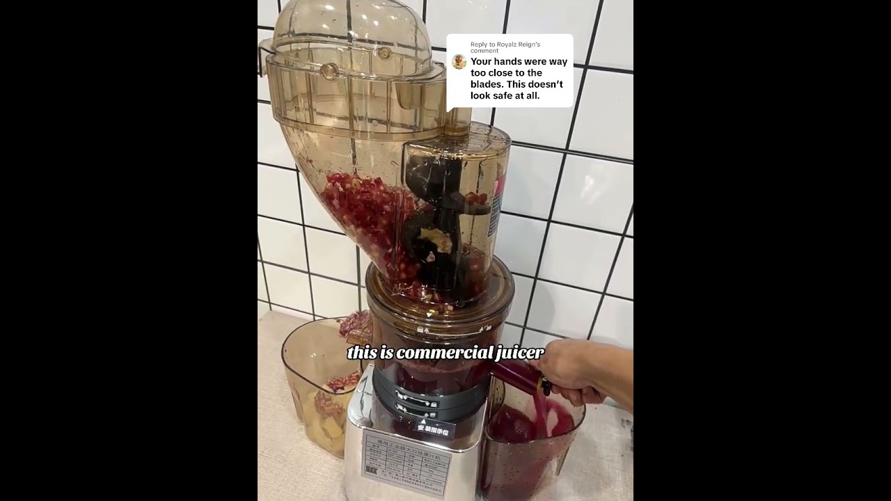 High-Efficiency Pomegranate Juicing with Our Commercial Juicer!
