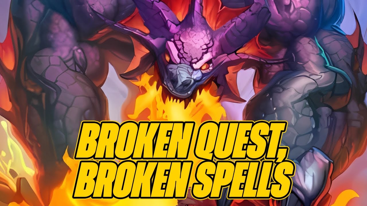 The Most Broken Quest Enables An Insane Spell Build | Dogdog Hearthstone Battlegrounds