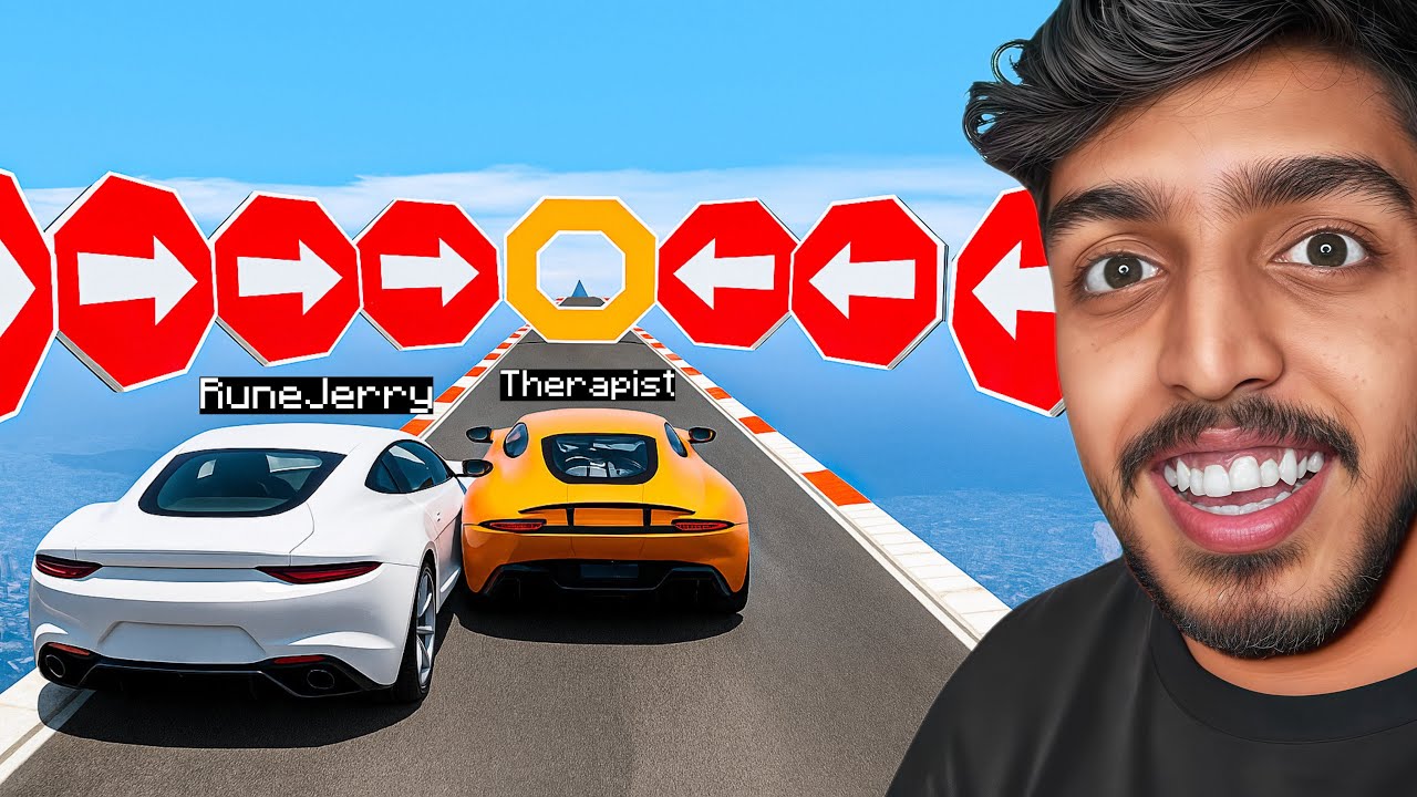 GTA 5 :  I Challenged My Friend in a Stunt Race!