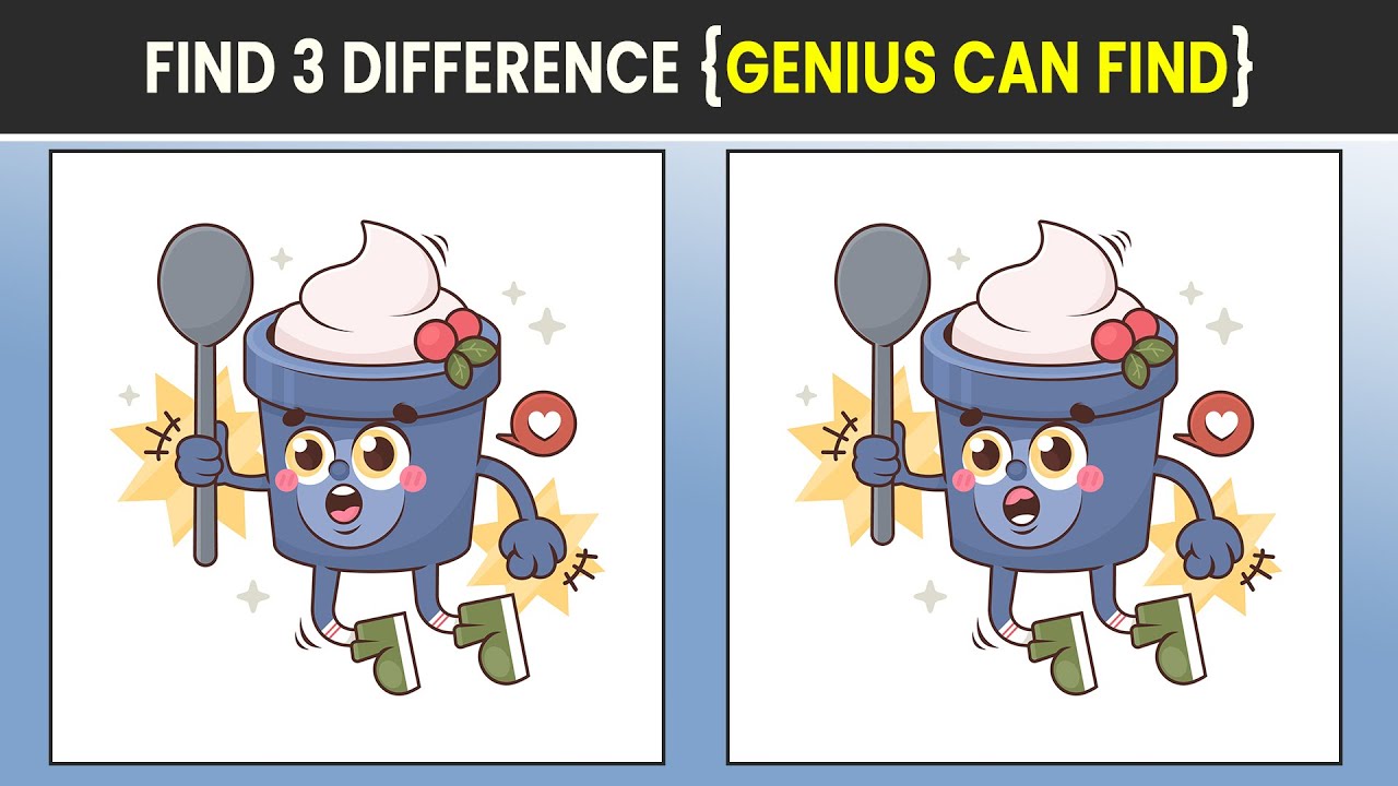 Find the Difference | Find the Three Difference | Genius can find this | Fun Time Puzzle # 25