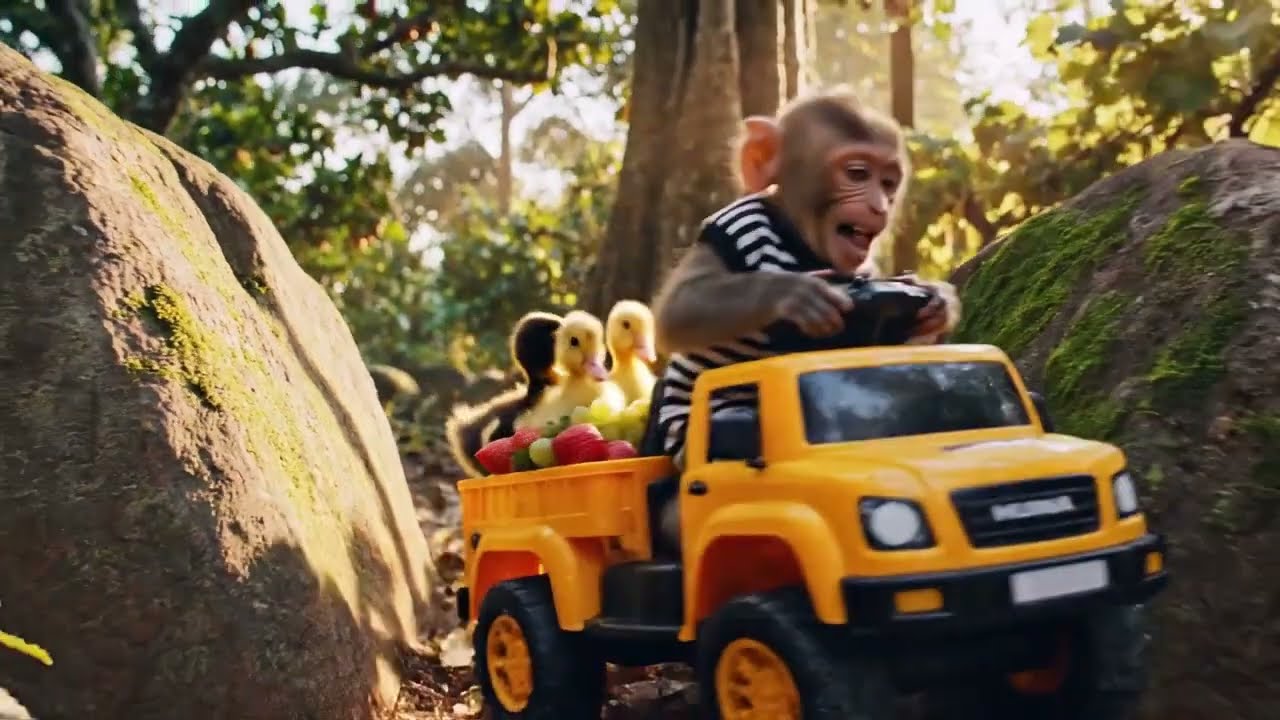 Farmer Bili Bili Takes Ducklings To Pick Fruit