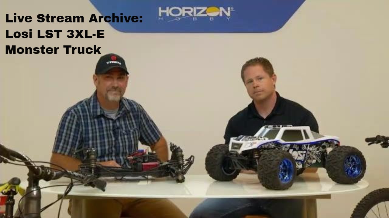 Live Broadcast Announcement Archive - Losi 1/8 LST 3XL-E 4WD Monster Truck RTR with AVC Techn