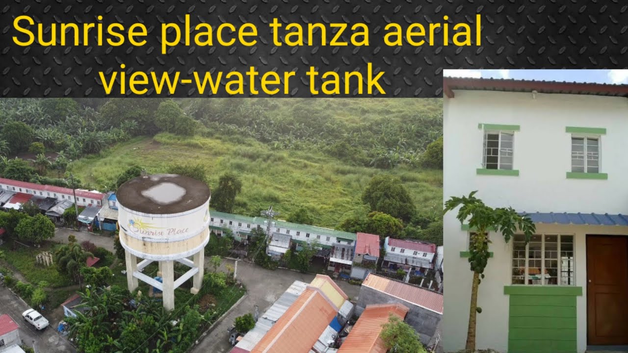 sunrise place tanza cavite water tank aerial view drone-mavic mini flight