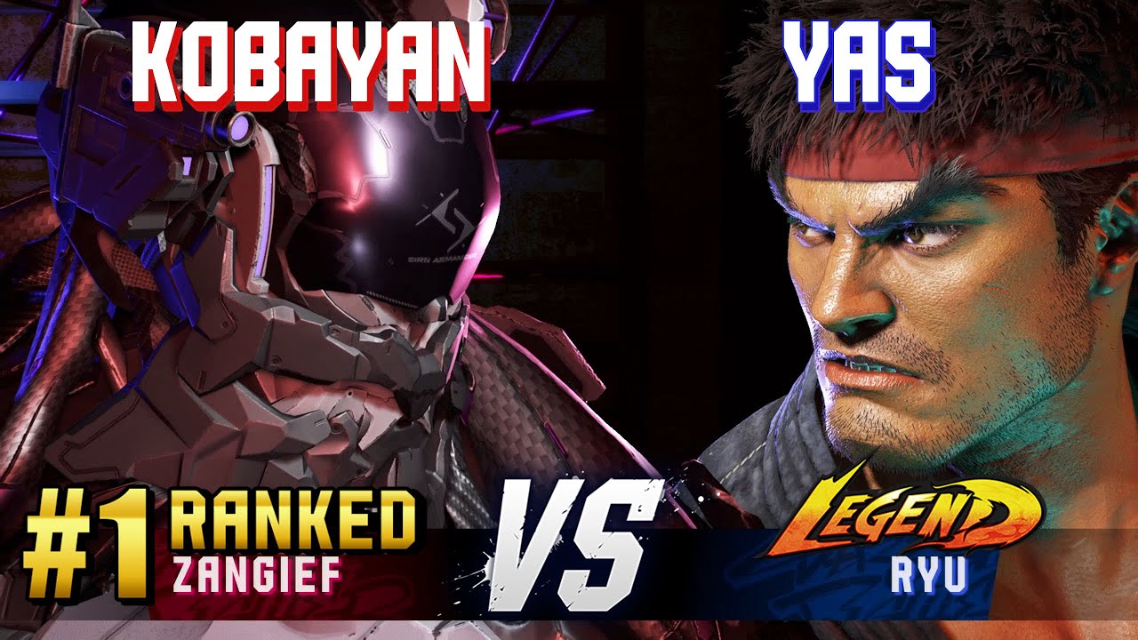 SF6 ▰ KOBAYAN (#1 Ranked Zangief) vs YAS (Ryu) ▰ High Level Gameplay