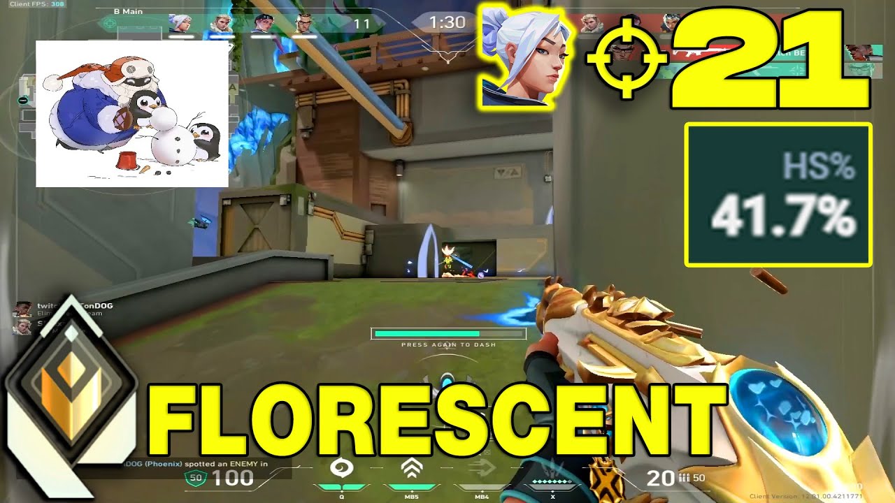 THE BEST AIMER WITH 41% HS RATE! - florescent [NA] #TeamMVP