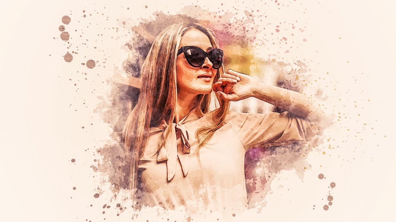 Realistic Watercolor Painting Effect - Photoshop Tutorial