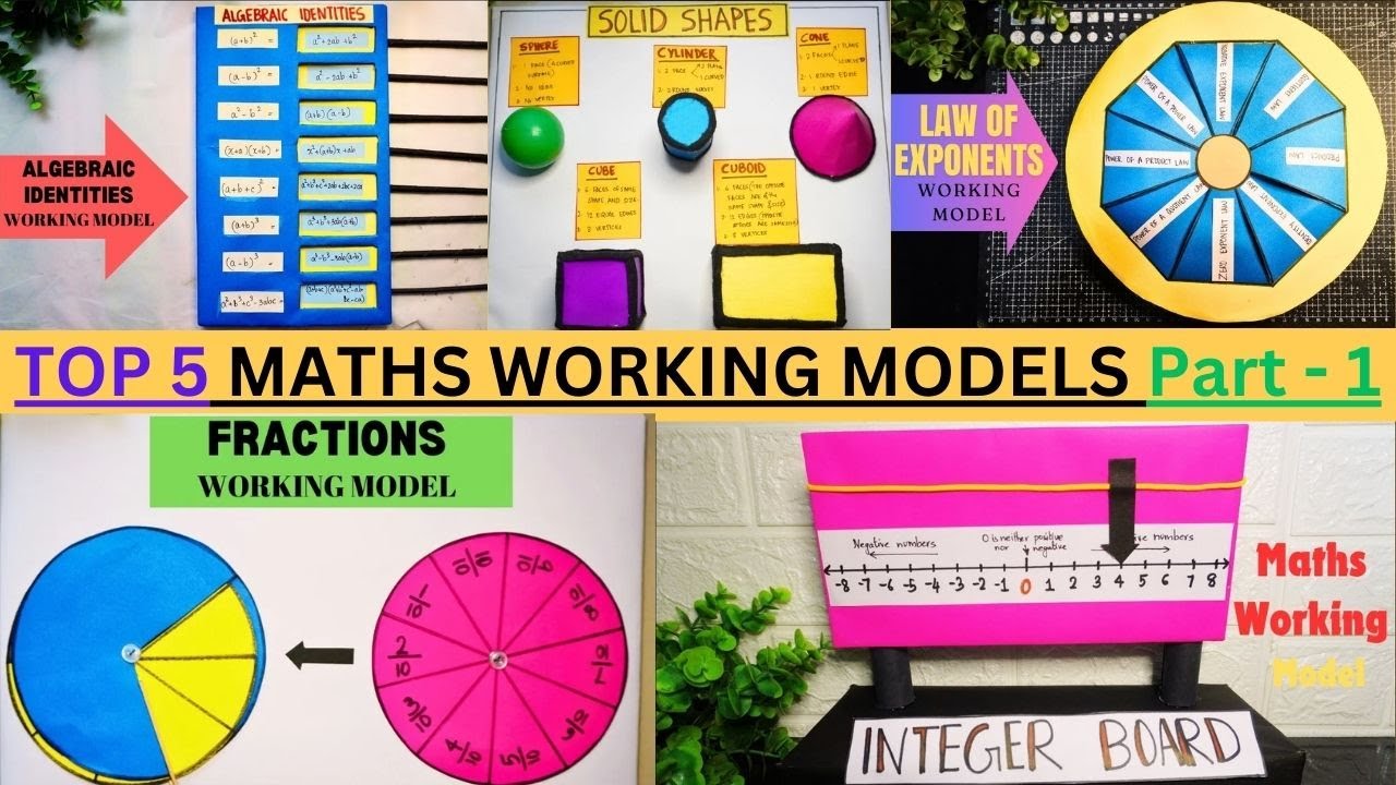 Top 5 Award winning Maths working models 2024 | Maths working models for exhibition | Maths model
