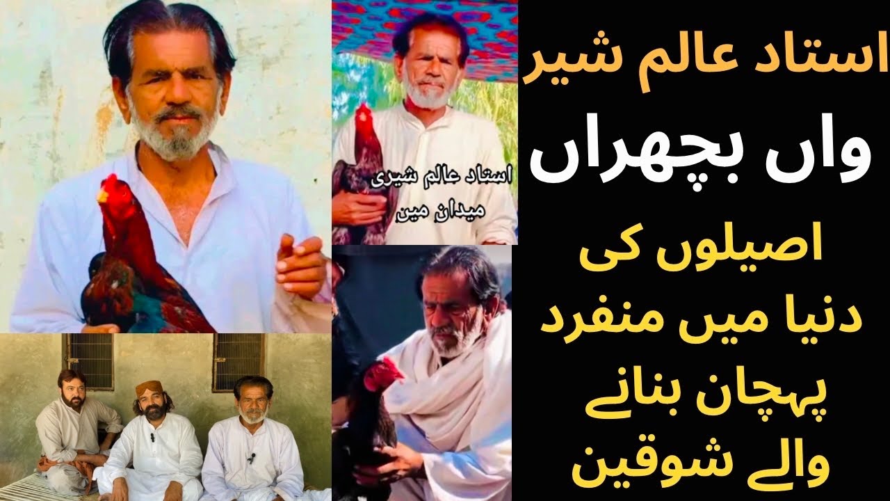 استاد عالم شیر واں بچھراں زندہ دل انسان اور ایک اچھے شوقین ہیں